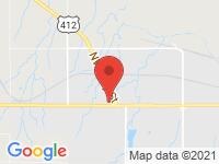 Map of Split Rock Auto at 3920 Oklahoma Ave, Woodward, OK 73801