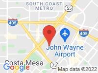 Map of Luxury Motors at 3030 Redhill Ave, Costa Mesa, CA 92626