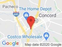 Map of Vanquish Motors at 1440 Franquette Ave, Concord, CA 94520