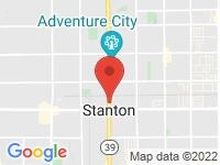 Map of Carget Automotive at 10866 Beach Blvd, Stanton, CA 90680