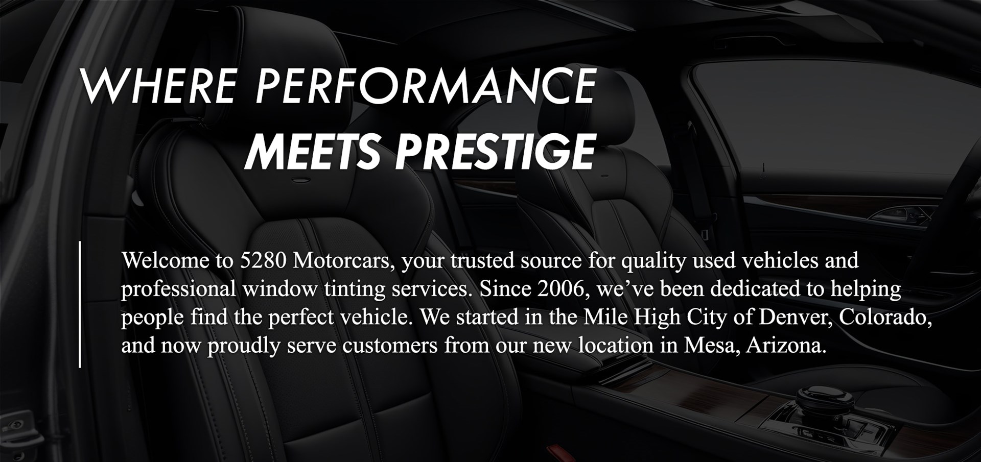 Where performance meets prestige