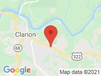Map of Seidle's Of Clarion at 1294 E Main St Bldg 1292, Clarion, PA 16214