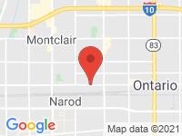 Map of Auto Land at 1265 W Holt BL., Ontario, CA 91762