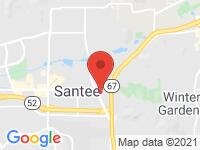 Map of Js Adventures LLC at 8837 Magnolia ave, Santee, CA 92071
