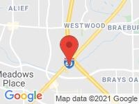 Map of Used Car City LLC at 11027 Southwest Fwy, Houston, TX 77074