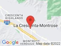 Map of Optima Auto Leasing LLC at 4502 Dyer St Ste 100 A, La Crescenta, CA 91214