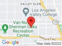 Map of Ray's Auto at 12868 Magnolia Blvd, Valley Village, CA 91607