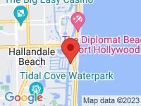 Map of Green Street Listings at 2081 South Ocean Drive, Hallandale, FL 33009