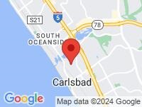 Map of Cali Casual Cars at 2558 Roosevelt St., Carlsbad, CA 92008