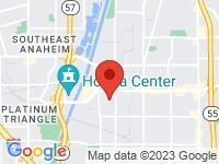 Map of AZ Motors at 1121 W. Struck Ave., Orange, CA 92867