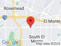 Map of Worryfree Auto Sales at 9846 Garvey Ave #A, El Monte, CA 91733