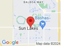 Map of Sun Lakes at 9670 E Riggs Rd. Suite 111, Sun Lakes, AZ 85248