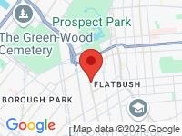 Map of Nacmias Service Center at 619 Coney Island Ave, Brooklyn, NY 11218