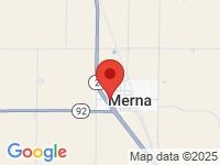 Map of Muddy Creek Auto at 474 W Center Ave, Merna, NE 68856
