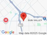Map of Greater La Auto Center at 12440 Roscoe Blvd, Sun Valley, CA 91352