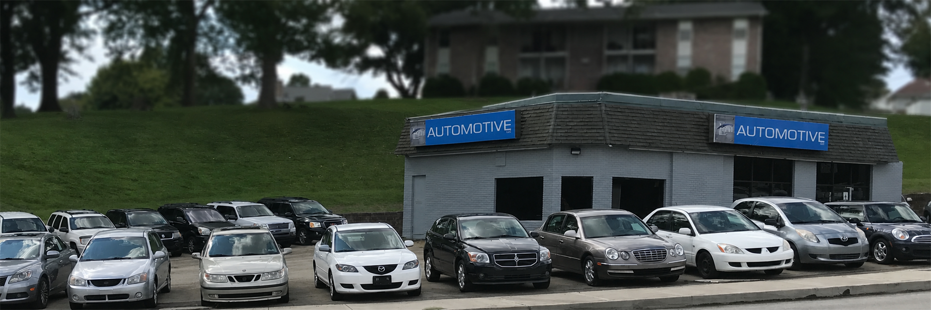 LBSi Automotive used car dealership lot in Uniontown, PA