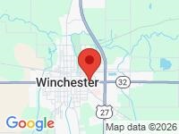 Map of Mister Car Wash & Detailing LLC at 606 E Washington ST, Winchester, IN 47394