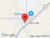 Map of Morris Motors and RV at 7119 McLaughlin Rd, Falcon, CO 80831