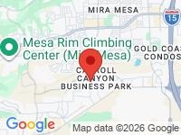 Map of California A Cars at 7968 Arjons Dr., San Diego, CA 92126