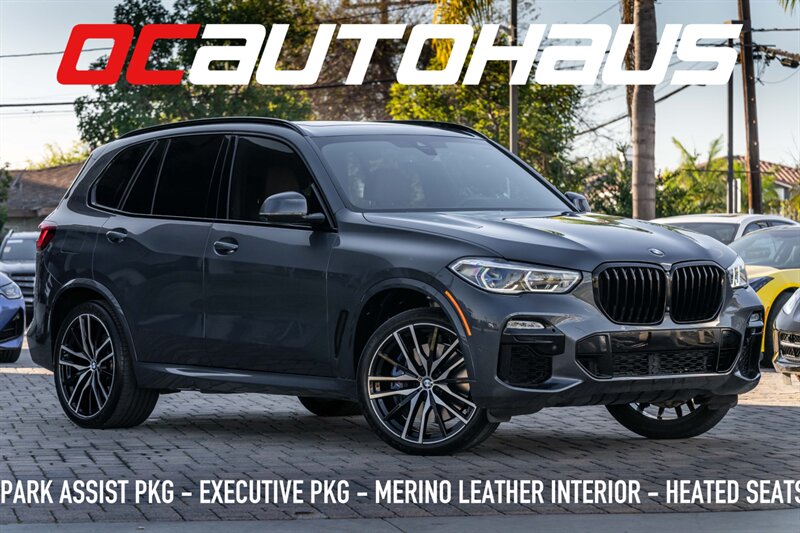 2021 BMW X5 M50i xDrive  One Owner Park Assistance Executive Package Alcantara Headliner