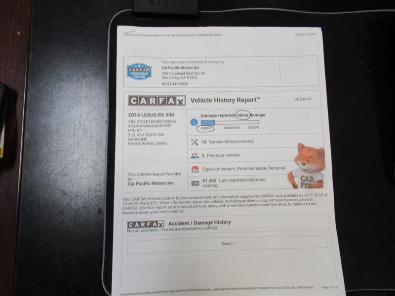 2014 Lexus RX 350   - Photo 3 - Sherman Oaks, CA 91423