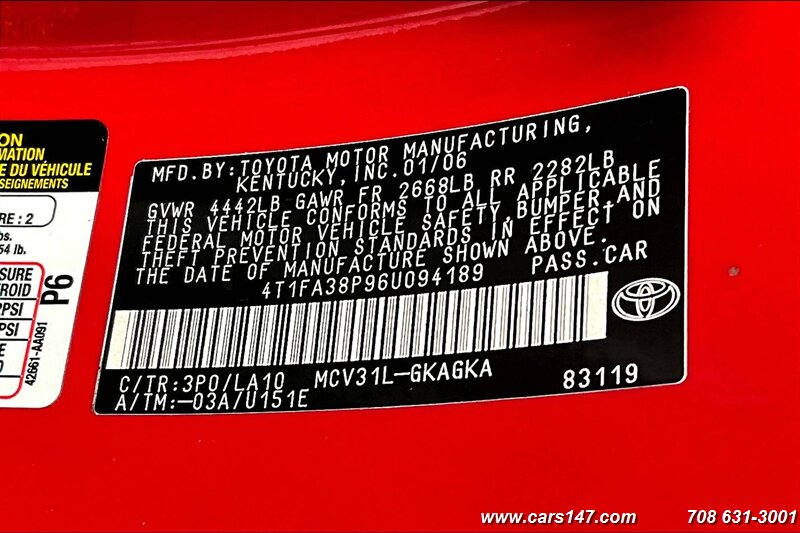 2006 Toyota Camry Solara SE V6 photo
