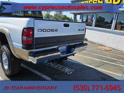 2001 Dodge Ram 2500 5.9L Cummins Diesel SLT Plus  4x4  Low Mile One Owner - Photo 4 - Auburn, CA 95603