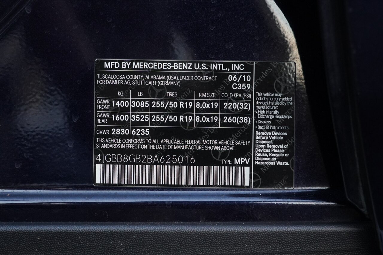 2011 Mercedes-Benz ML 350 4MATIC   - Photo 34 - Neptune City, NJ 07753