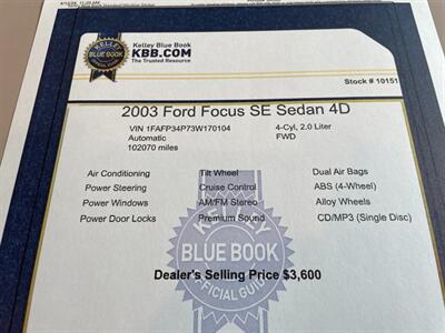 2003 Ford Focus SE   - Photo 15 - Pleasanton, CA 94566