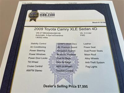 2009 Toyota Camry XLE V6   - Photo 14 - Pleasanton, CA 94566