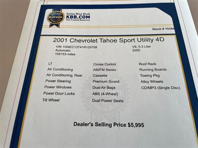 2001 Chevrolet Tahoe LS - Photo 14 - Pleasanton, CA 94566