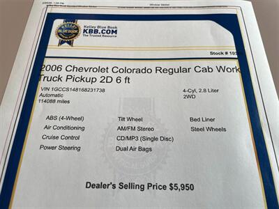 2006 Chevrolet Colorado Work Truck   - Photo 12 - Pleasanton, CA 94566