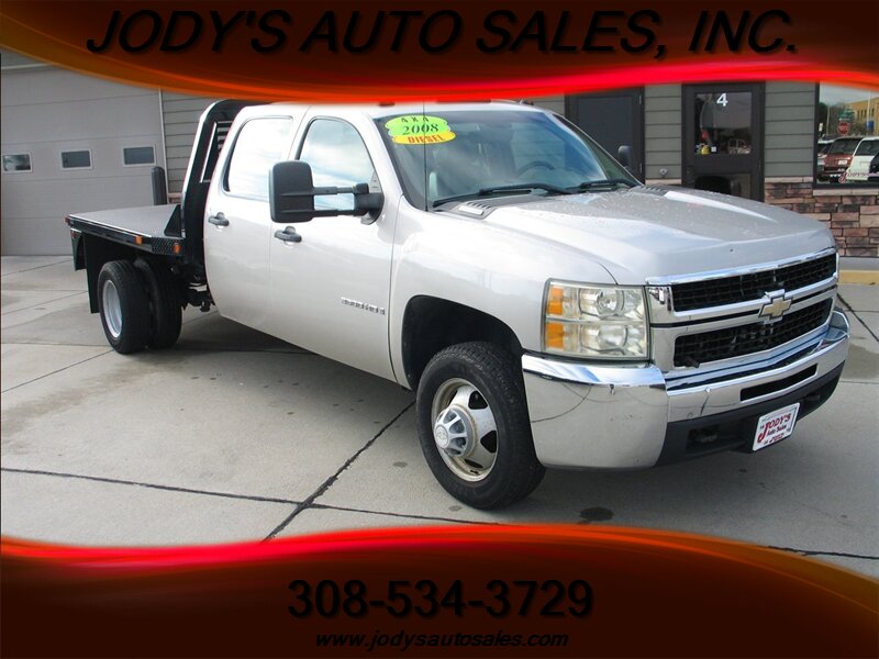 2008 Chevrolet Silverado 3500 FLAT BED  W/T, FLAT BED, DIESEL, CREW CAB 4X4