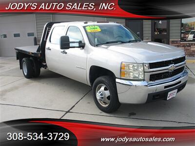 2008 Chevrolet Silverado 3500 FLAT BED  W/T, FLAT BED, DIESEL, CREW CAB 4X4 Truck