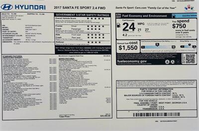 2017 Hyundai SANTA FE Sport 2.4L  Sport - Photo 23 - Morgan Hill, CA 95037