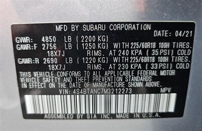 2021 Subaru Outback Limited   - Photo 22 - Bountiful, UT 84010