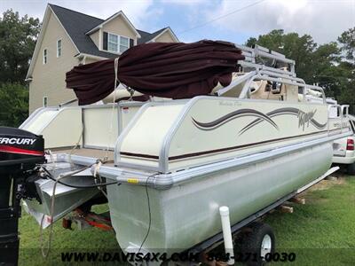 2005 Voyager Boat 18.5 Ft Pontoon Boat With Mercury 25 HP Outboard  Engine - Photo 5 - North Chesterfield, VA 23237