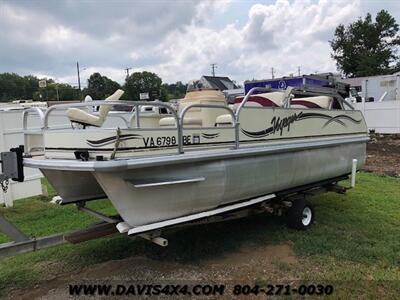 2005 Voyager Boat 18.5 Ft Pontoon Boat With Mercury 25 HP Outboard  Engine - Photo 1 - North Chesterfield, VA 23237