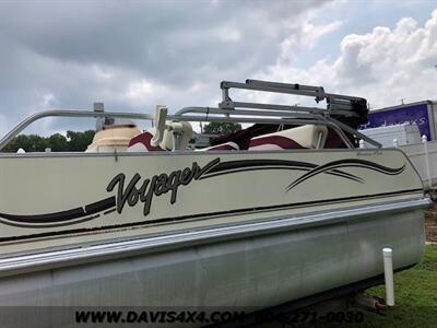 2005 Voyager Boat 18.5 Ft Pontoon Boat With Mercury 25 HP Outboard  Engine - Photo 4 - North Chesterfield, VA 23237