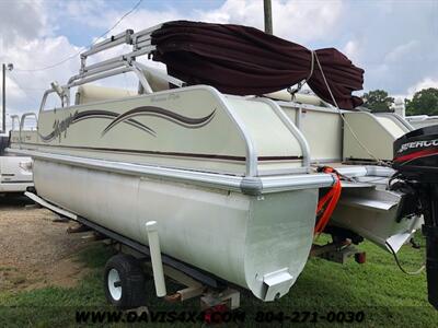 2005 Voyager Boat 18.5 Ft Pontoon Boat With Mercury 25 HP Outboard  Engine - Photo 17 - North Chesterfield, VA 23237