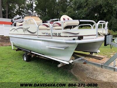 2005 Voyager Boat 18.5 Ft Pontoon Boat With Mercury 25 HP Outboard  Engine - Photo 6 - North Chesterfield, VA 23237