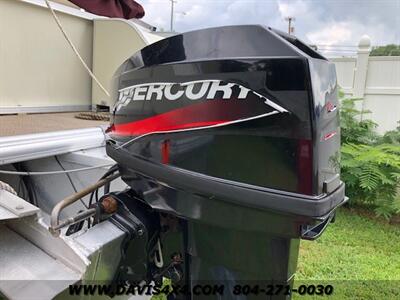 2005 Voyager Boat 18.5 Ft Pontoon Boat With Mercury 25 HP Outboard  Engine - Photo 15 - North Chesterfield, VA 23237