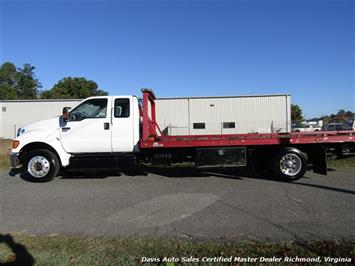 2011 Ford F-650 Super Duty XLT Pro Loader Quad Cab Roll Back Wrecker Tow Flat Bed   - Photo 2 - North Chesterfield, VA 23237