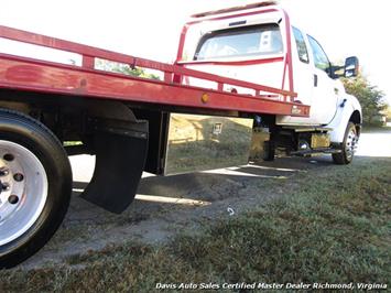 2011 Ford F-650 Super Duty XLT Pro Loader Quad Cab Roll Back Wrecker Tow Flat Bed   - Photo 5 - North Chesterfield, VA 23237
