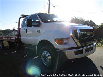 2011 Ford F-650 Super Duty XLT Pro Loader Quad Cab Roll Back Wrecker Tow Flat Bed   - Photo 33 - North Chesterfield, VA 23237