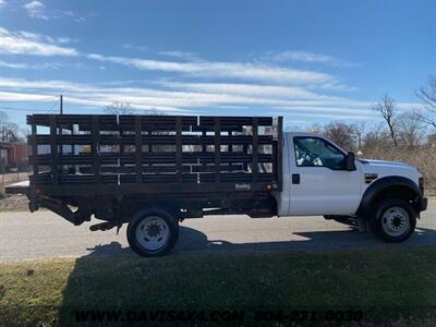 2010 FORD F550 Super Duty Dually Low Miles V8 Powerstroke  Regular Cab With Removable Side Flatbed With Liftgate - Photo 8 - North Chesterfield, VA 23237