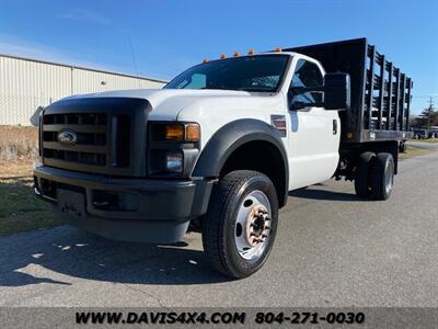 2010 FORD F550 Super Duty Dually Low Miles V8 Powerstroke  Regular Cab With Removable Side Flatbed With Liftgate - Photo 1 - North Chesterfield, VA 23237