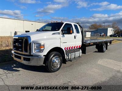 2017 FORD F650 Super Duty Extended/Quad Cab Diesel Rollback  Wrecker Two Car Carrier Tow Truck - Photo 1 - North Chesterfield, VA 23237