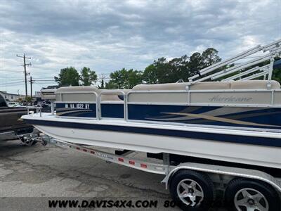2014 Hurricane Deck Boat Fun Deck 226 Pontoon Boat/Family Built By Nautical  Global Group - Photo 6 - North Chesterfield, VA 23237