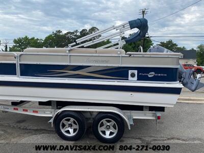 2014 Hurricane Deck Boat Fun Deck 226 Pontoon Boat/Family Built By Nautical  Global Group - Photo 7 - North Chesterfield, VA 23237